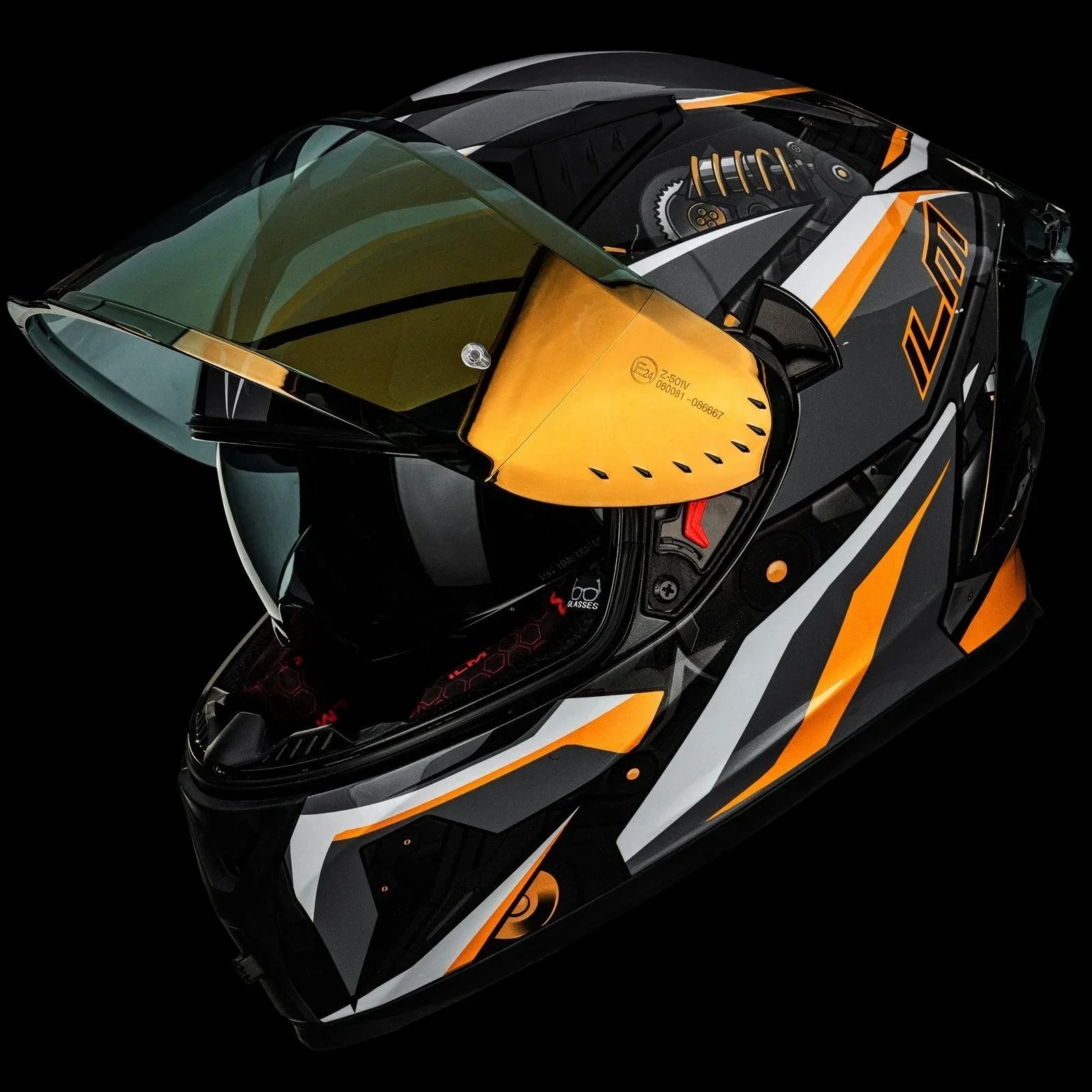 Clearance Sale - ILM Full Face Motorcycle Helmet Model Z501 (5 Colors) - Image 14