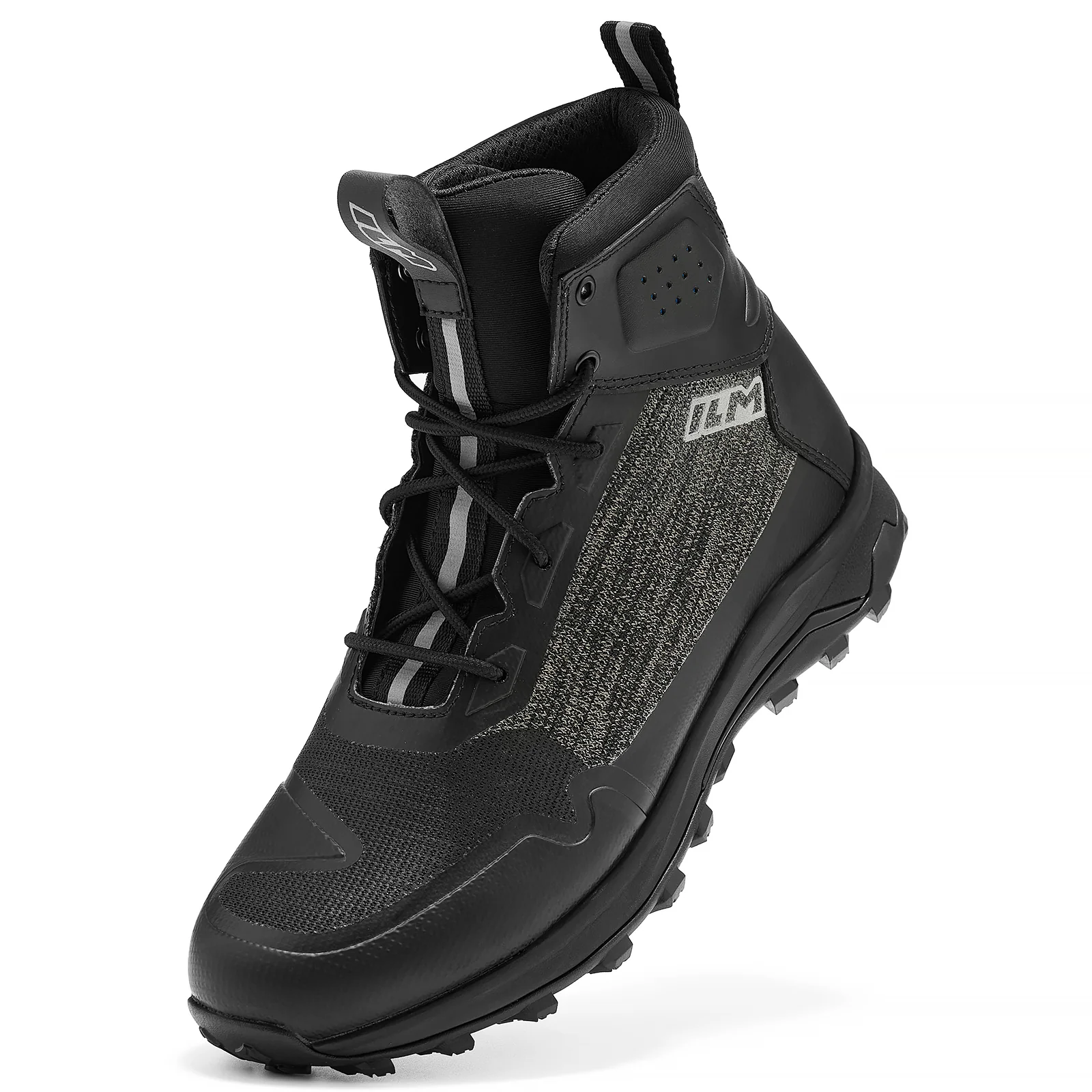 ILM Men's Black Motorbike Riding Shoes Lightweight Breathable Ankle Support Model UB34 - Image 2
